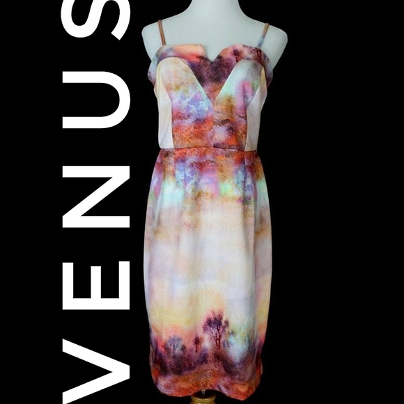 VENUS Watercolor Painting Stealth Dress - Picture 1 of 11